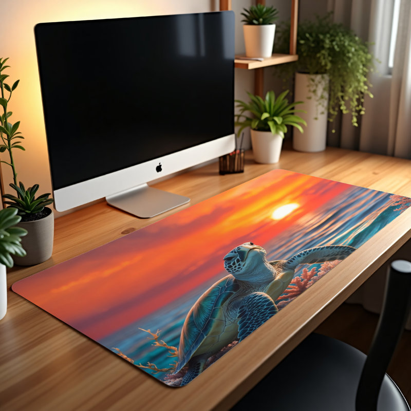 Polyester Desk Pad, 14.4x12.1