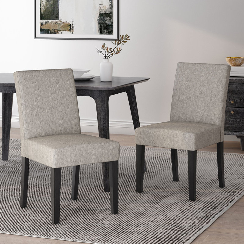Chaise de salle à manger, Gris clair