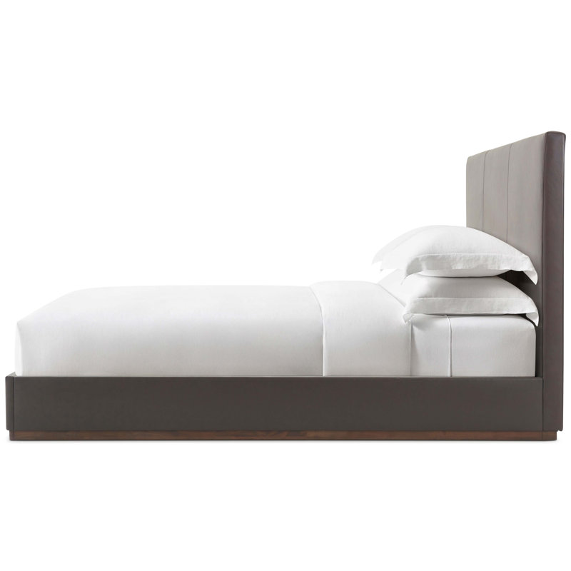Madrid/WRC Leather Bed, Gray