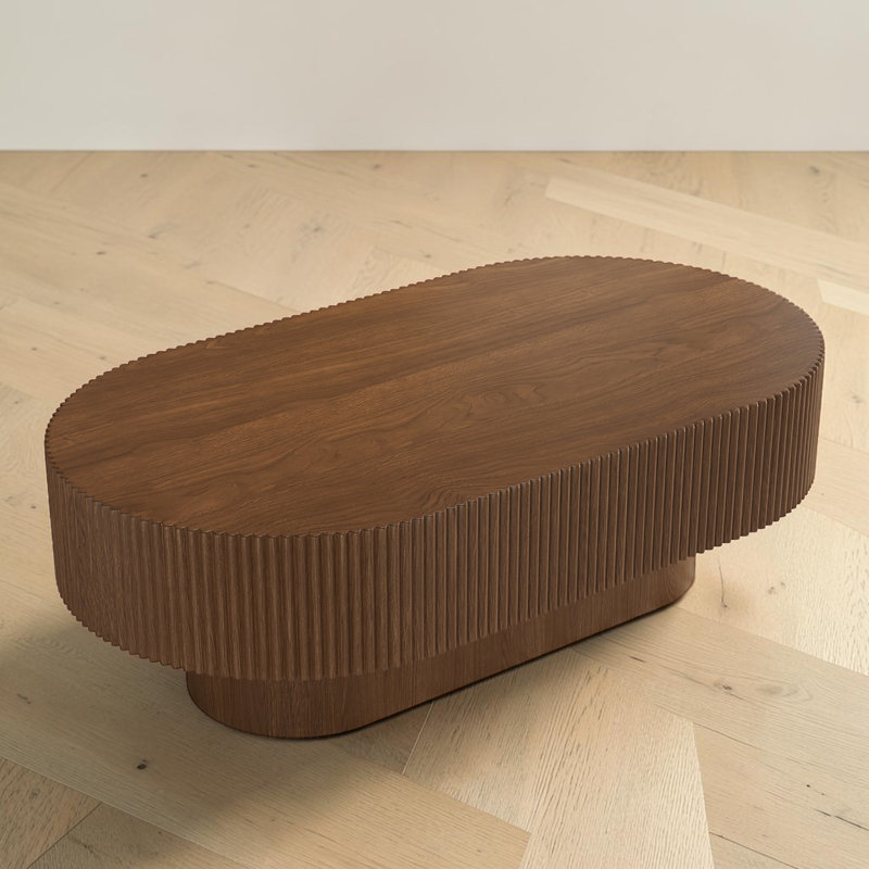 Oval Coffee Table, Walnut