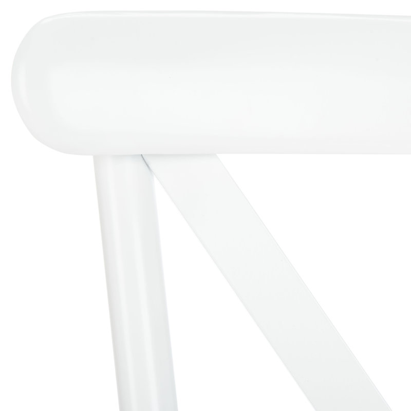 Chaise de patio empilable latérale Susy, Blanc
