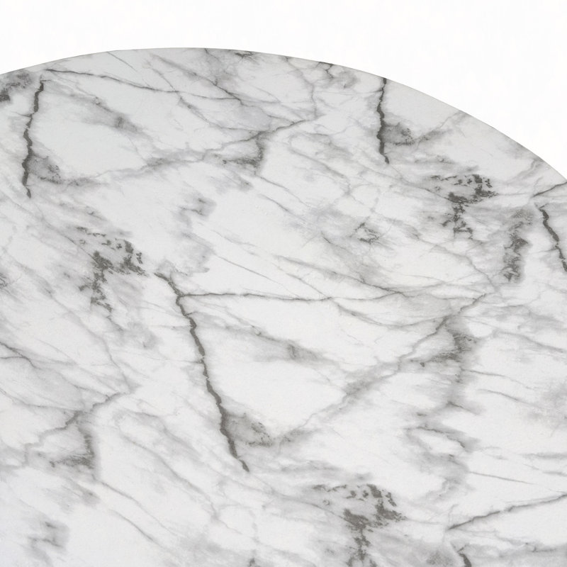 Table basse en faux marbre pour une utilisation intérieure et extérieure