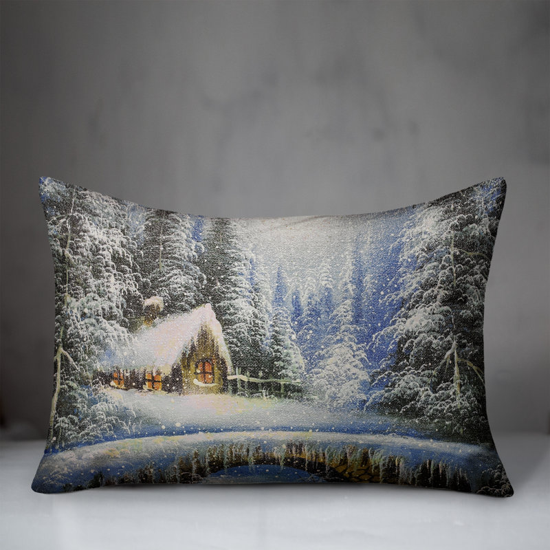  Housse et insert de coussin rectangulaire Christmas Cozy Cabin