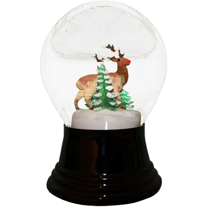 Christmas Deer Snow Globe