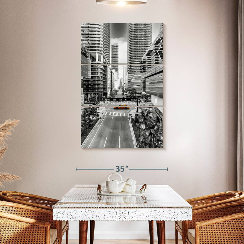 Sireci Sunshine Cab Miami Downtown, 50" H x 32" W