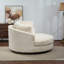 Fauteuil demi-tonneau surdimensionné avec housse-108658059