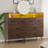 TV Stand Dresser For Bedroom With LED Light & Charging Station, 8 Drawers Wooden Dressers-687128101