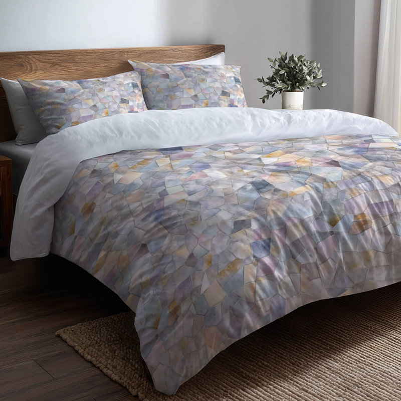 Ensemble de literie 3 pièces Patchwork - Ensemble de housse de couette mosaïque moderne