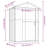 4.13 ft. W x 3.2 ft. D Galvanized Steel Traditional Storage Shed-87784594