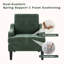 Fauteuil d'appoint rembourré en chenille Mordern And Chic Design-206424818
