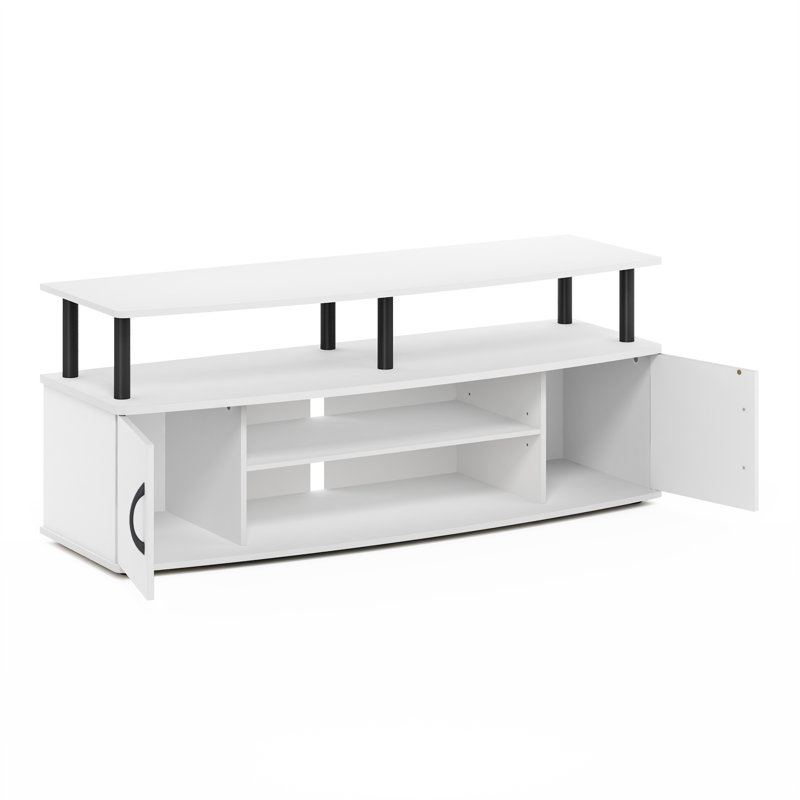 Lansing TV Stand, White/Black