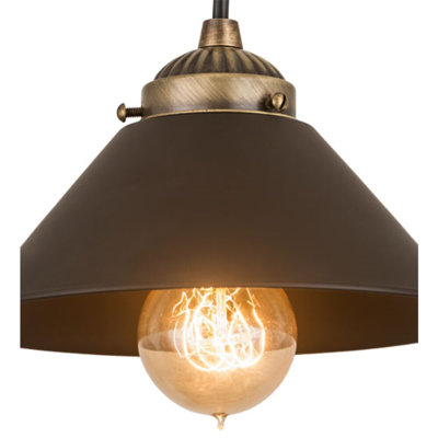 Luminaire suspendu conique à 1 lumière Galston