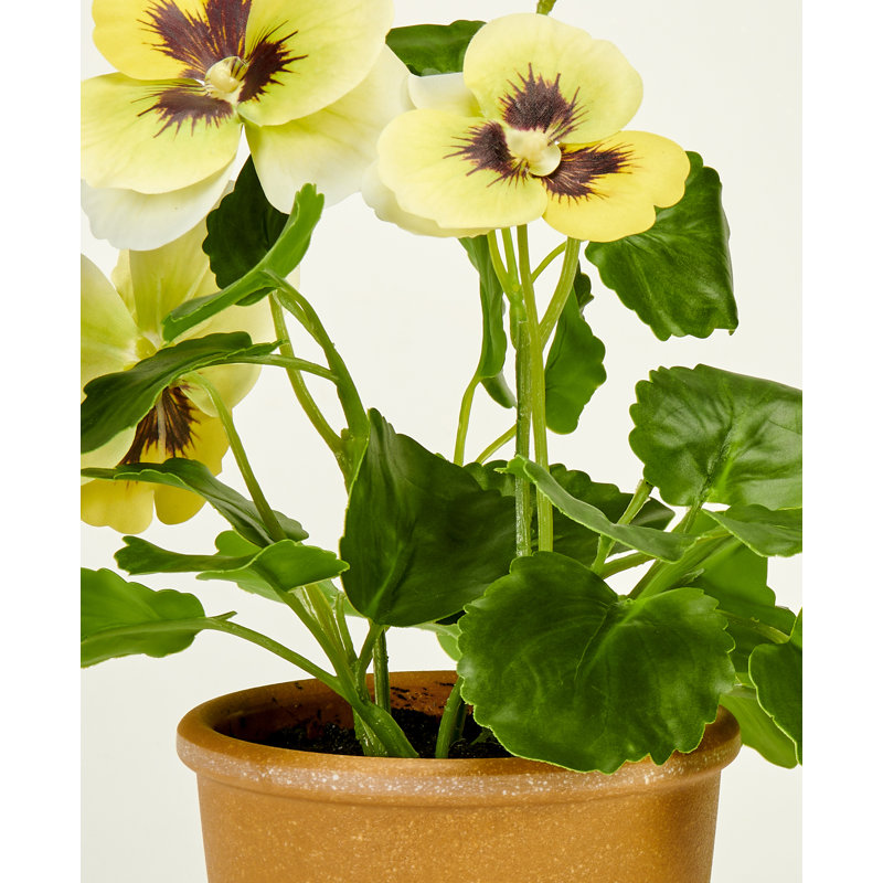 Plante artificielle en pot 10 po, Jaune