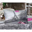 Drap-housse et coussin décoratif Ambesonne Paris noir blanc rose vif-106786412