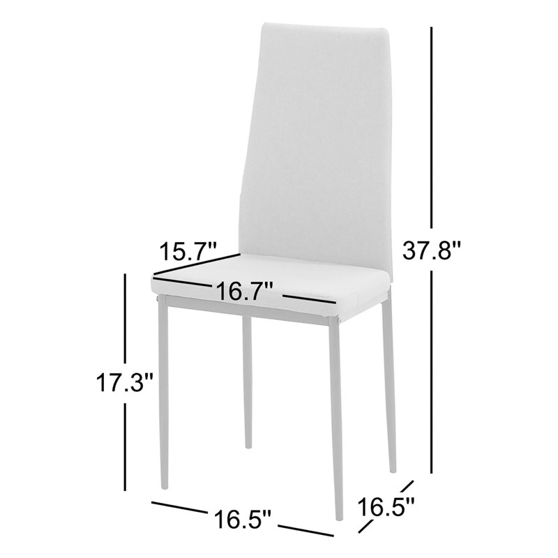 Chaise d'appoint Ailigael, Noir, 1