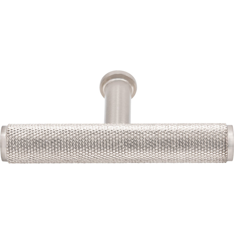 Beliza 2 3/4" Length Knurled T Knob, Brushed Satin Nickel