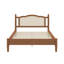 Ensemble de chambre à coucher 3 pièces avec cadre de lit en bois, 1 table de chevet rétro et 1 coiffeuse de maquillage avec tabouret-1942938328-1942938331