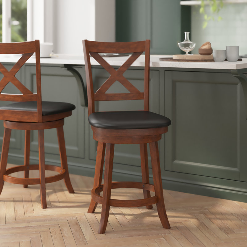 Tabouret de comptoir Breonda 25,25, Chêne antique, Tabouret de comptoir (assise à une hauteur de 25,