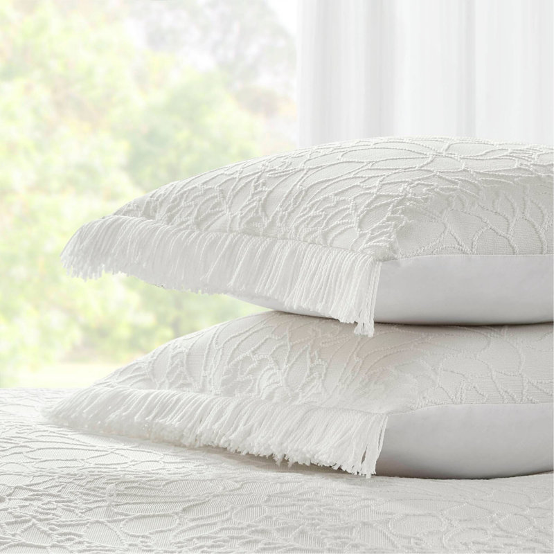 Ensemble de couvre-lit grand 3 pièces, White