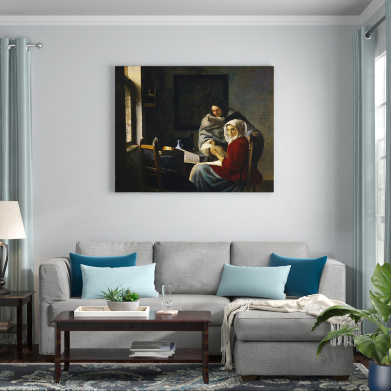 Johannes Vermeer - Wrapped Canvas Print, 101cm H x 127cm W