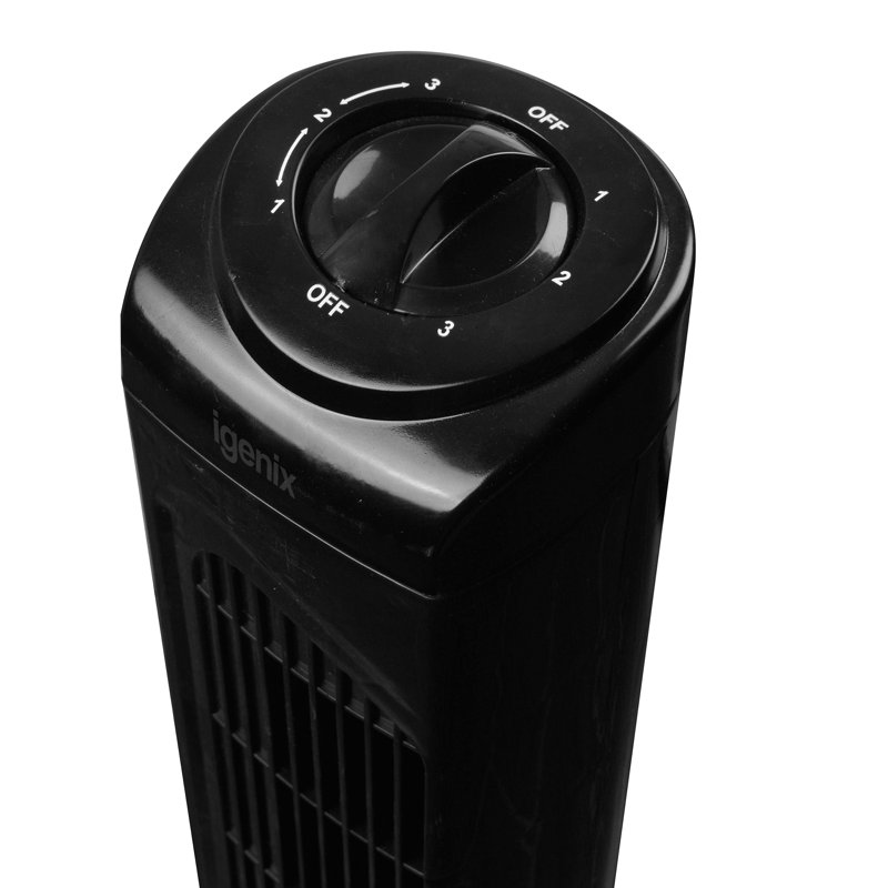 Igenix 29 Inch Tower Fan White, Black