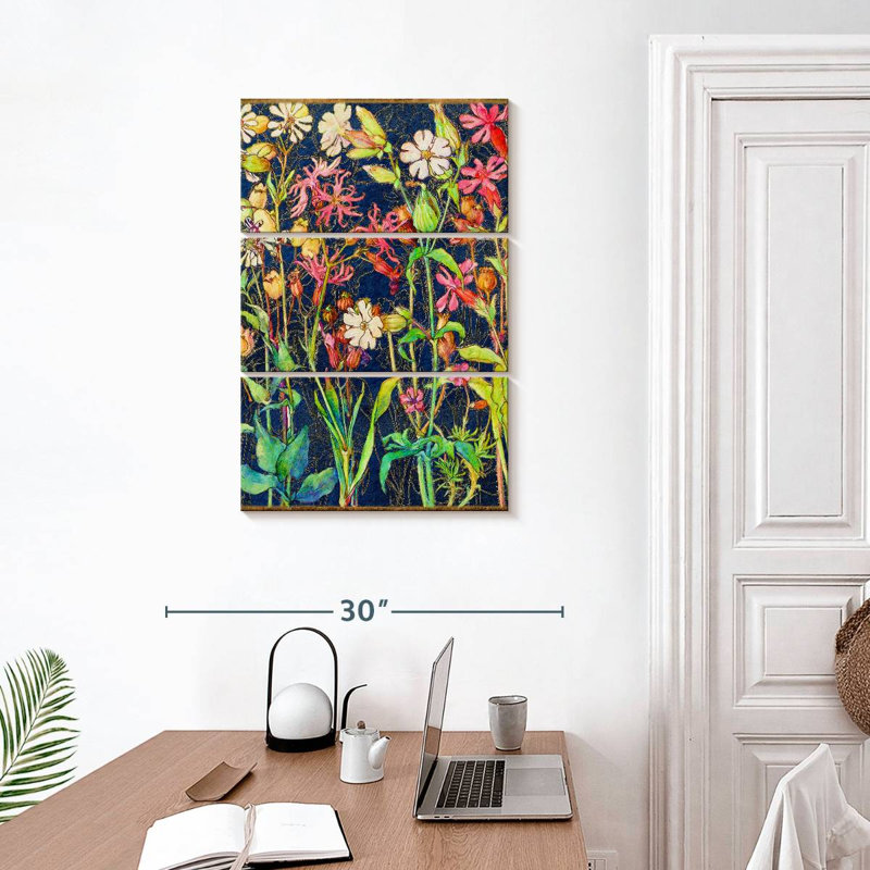 Fleur sauvage commune, H 32 po x l 20 po