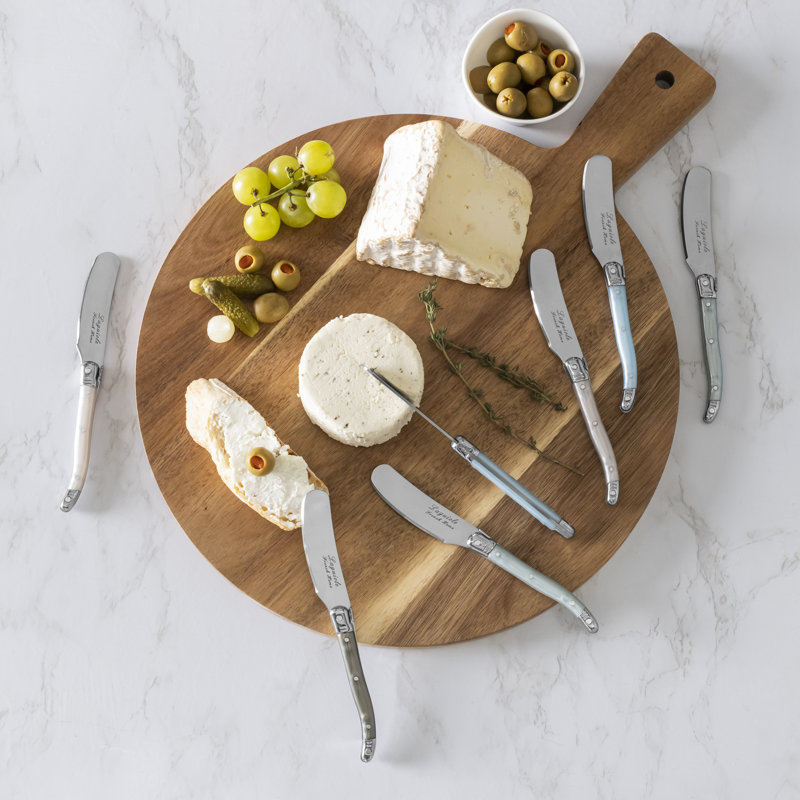 8-Piece Laguiole Spreader Set with Pearl Plastic Handles