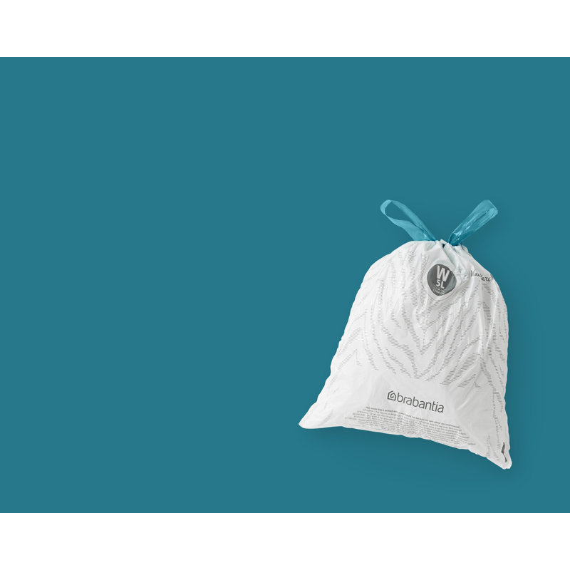 Sacs poubelle PerfectFit de Brabantia, code W, 1,3 gallon (5 L), 200 sacs poubelle