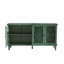 Buffet antique 60 "avec sculptures florales et tablettes réglables-486672569