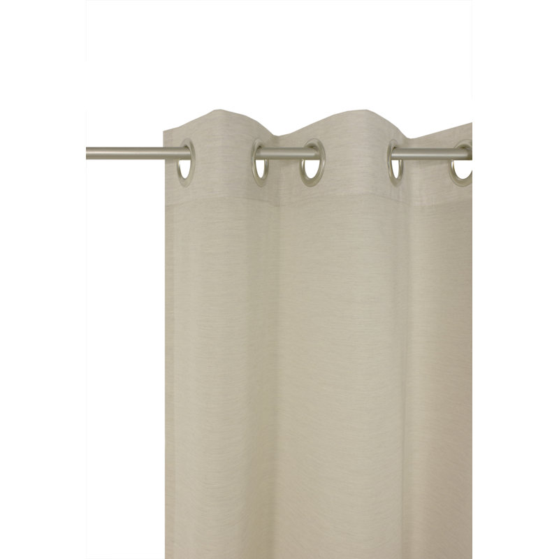 Peck Eyelet Room Darkening Single Curtain, Beige, 142cm Width x 220cm Drop