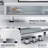 Long Monitor Stands Riser for 2 Monitors with Sliding Door-136206709