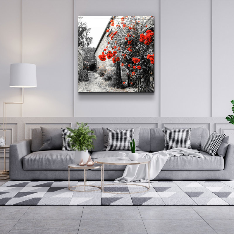 Elegant Decorative Tempered Glass Painting, 40 x 40 Inches | 100% Tempered Glass, Thickness: 0.16 Inches | UV Printing for Vibrant Colors & Durability | Perfect for Home Decor & Art Enthusiasts