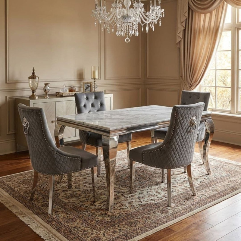 4 - Person Dining Set, Grey