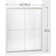 Finesse 54.62'' - 59.62'' W x 70.06'' H Double Added Frameless Shower Door with Clear Glass