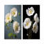 Elegant White Whispers Poppies - Ensemble de 2 décorations murales coquelicots-800102272-800102280