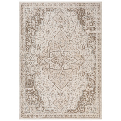 5' X 7' Medallion Power Loom Area Rug