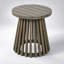 Table d'appoint ronde en bois massif Altoren pour patio