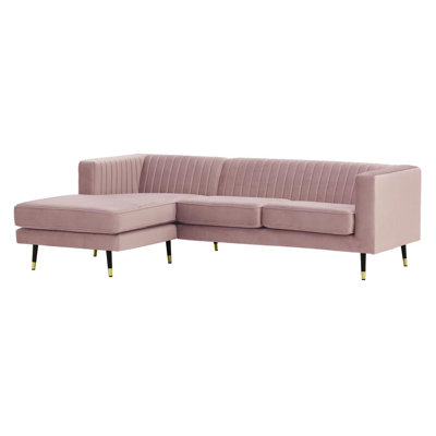 Monaville 4 Seater Velvet Sofa & Chaise
