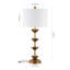 Lani 81.8cm Antique Gold Table Lamp Set with USB