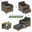 Ensemble de conversation pour patio 5 pièces-1078642243