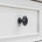 Classic Retro Style Console Table With Three Top Drawers And Open Style Bottom Shelf, Easy Assembly (Antique White)-1298925763
