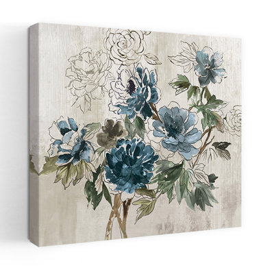 Japanese Garden I Delicate Organic Serene Peony Nature Flower Art