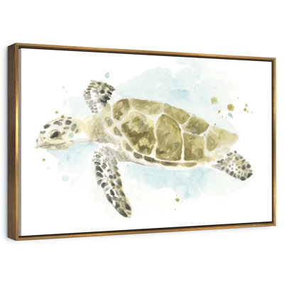 Watercolor Sea Turtle Study II