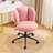 Modern Teddy Velvet Upholstered Swivel Task Chair-1368650429