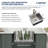 21"L x 20"W x 10"D Single Bowl Drop In Workstation 16 Gauge Stainless Steel Kitchen Sink with Faucet and Accessories