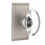 Studio Plate with Oval Clear Crystal Door Knob-1698293971