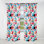 Harriet - Motif tendance rose et bleu des années 1950 I - Rideau abstrait - Velours obscurcissant - 1 panneau