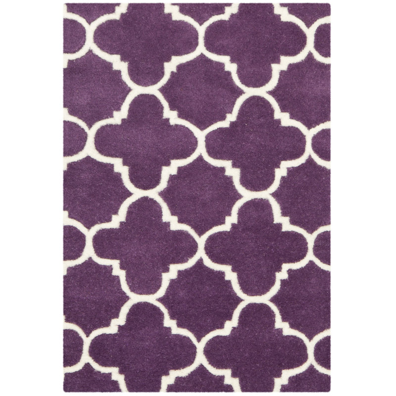 Tapis en laine touffeté à la main Carolene, Rectangulaire 3 pi x 5 pi