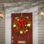36 po Couronne décorative de Noël avec lumières rouges et claires Decorative Collection