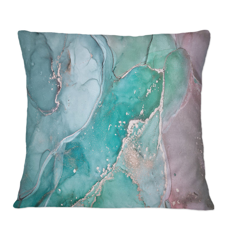 Coussin Turquoise, 18 po x 18 po